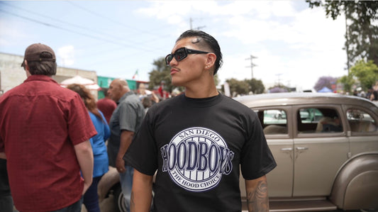 The hood choice tee blue/white