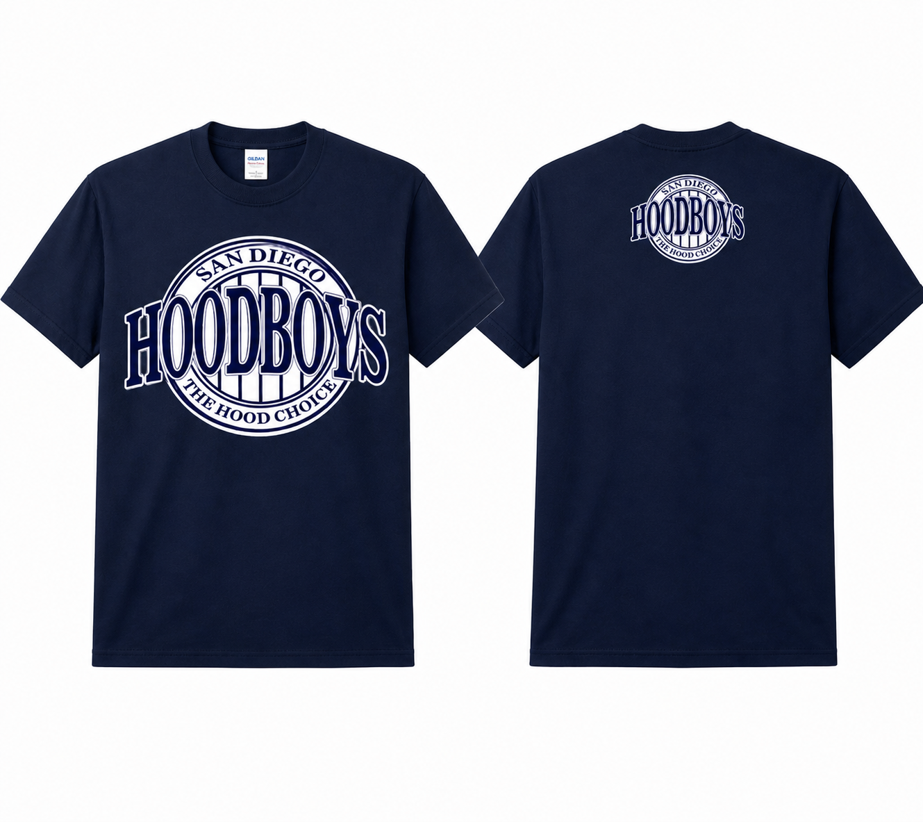 The hood choice tee blue/white